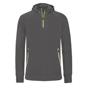 Proact Mens  Zip Neck Sweatshirt / Dark Grey